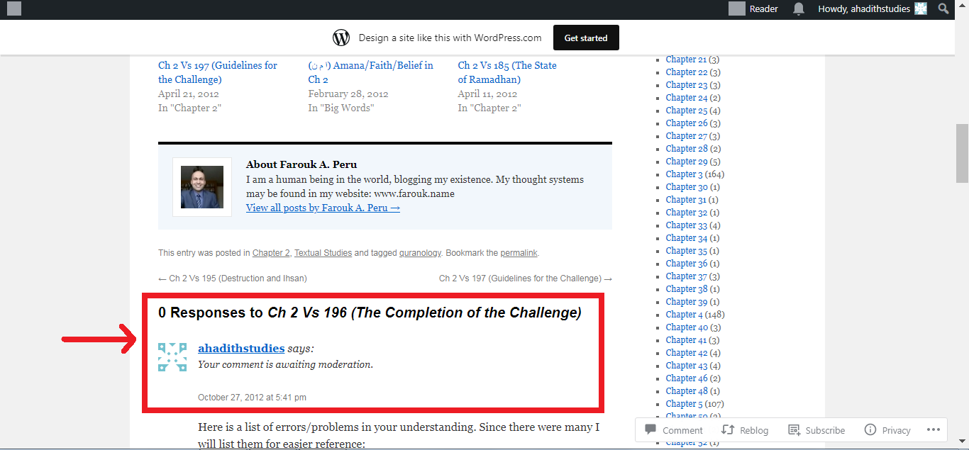 quranology blog farouk peru